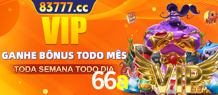Banner promocional do 66a oferecendo 100% de recompensas adicionais contínuas para quem fizer o login diário (Daily sign-in), com um mascote de coelho.