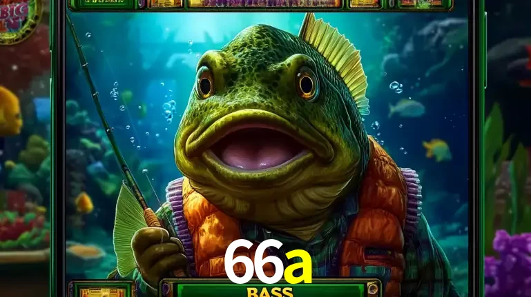 Personagem de peixe pescador do popular jogo de slot com tema de pescaria, uma das emocionantes opções de caça-níqueis para jogar e ganhar no cassino 66a.
